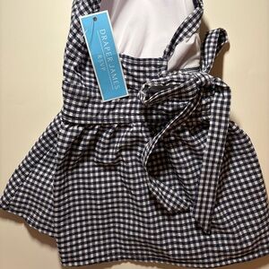 Draper James RSVP Navy & White Gingham Women’s Tankini 2X 💙🤍